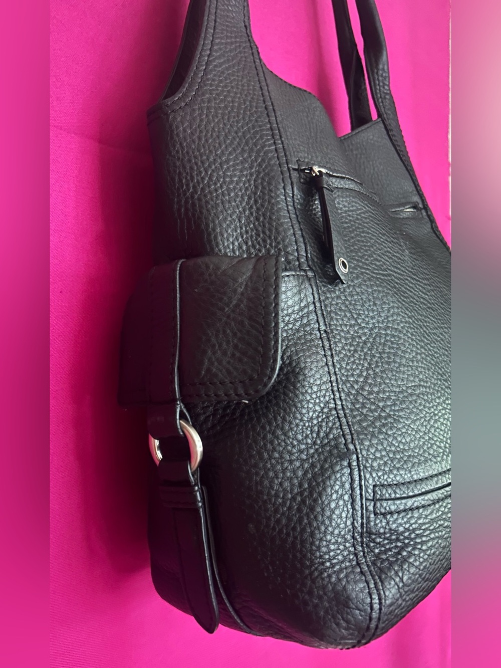 Cole Haan Pebbled Leather Shoulder Bag - Picture 4 of 6